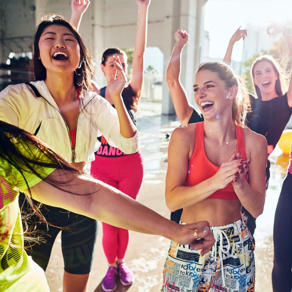 Women smiling and laughing