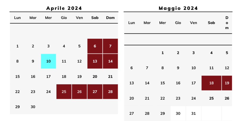 A calendar showing the dates for april and april 2021.