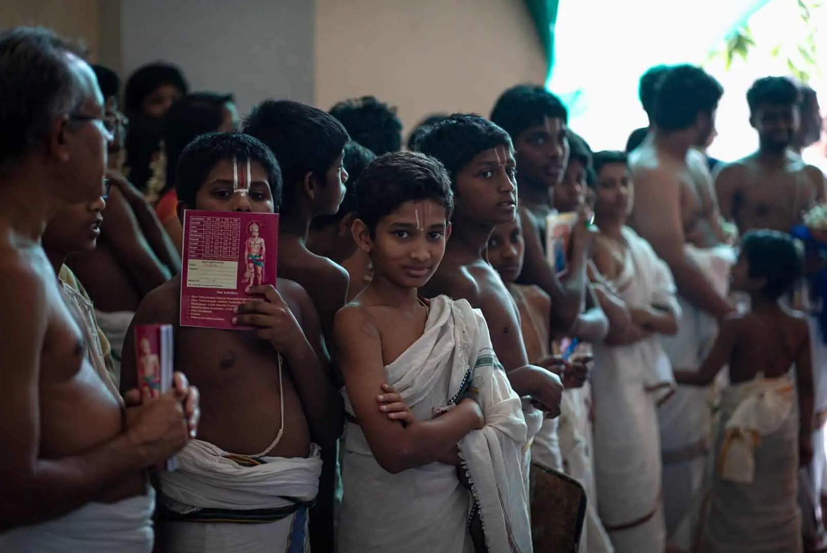 Young Vedic students