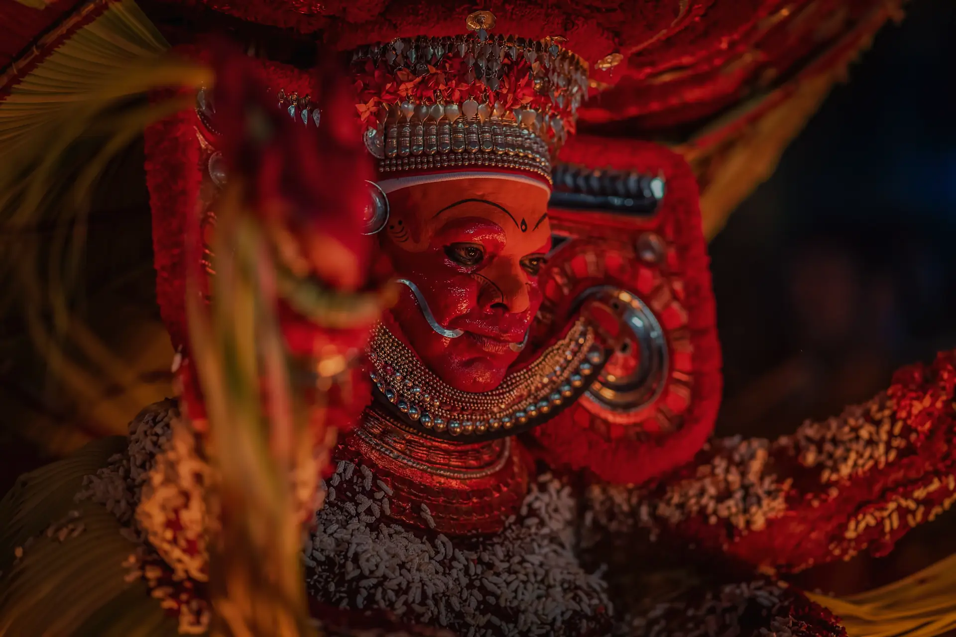 indian man disguised as theyyam as part of ritual 2026 03 16 05 00 32 utc